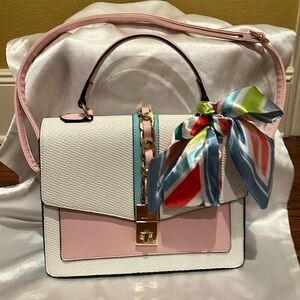 Elegant ALDO Pink and White Women's Bag